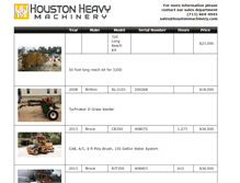Tablet Screenshot of houstonmachinery.com